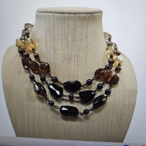 Stephen Dweck Black and Gold Beaded Necklace - Picture 10 of 10